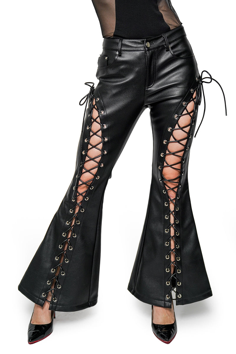 Flare pants opium swag WAX加工mijko 2XL Victoria-Opium-Flare-Pants-