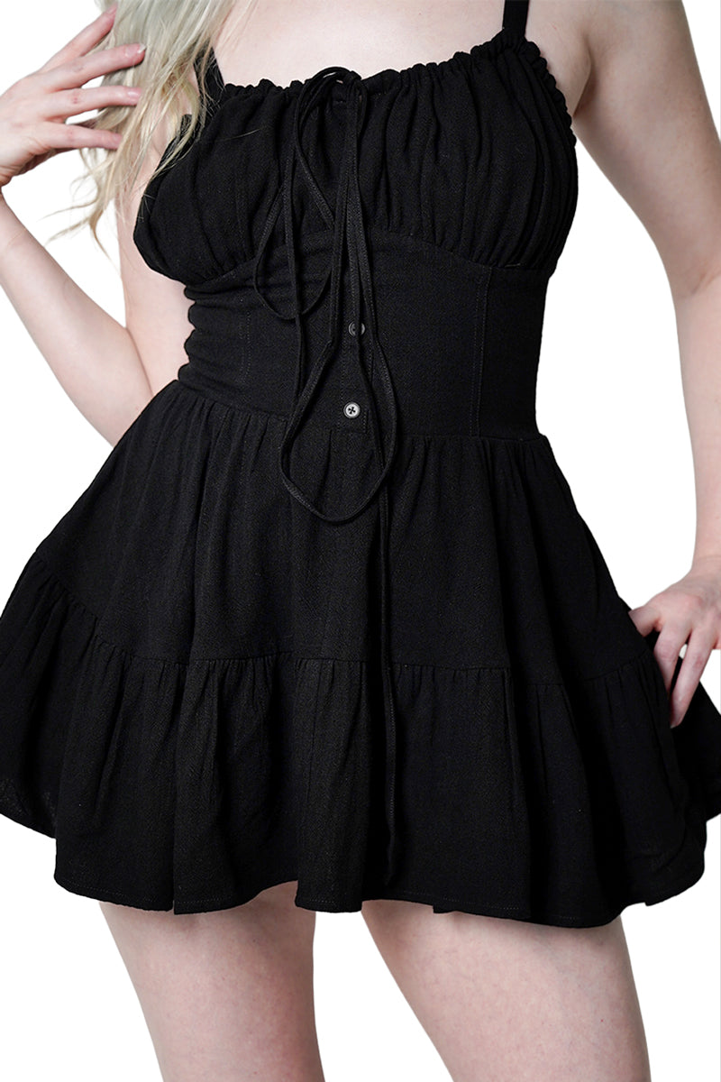 Clara Milkmaid Mini Dress L Clara Milkmaid Mini Dress L