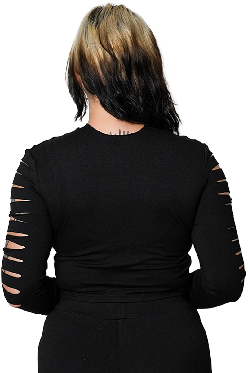 Cleo Long Sleeve Top – Forest Ink
