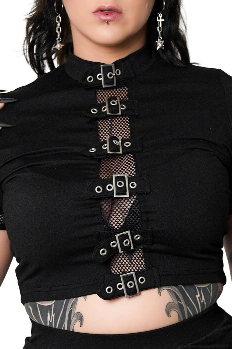 Winona Buckle Top – Forest Ink