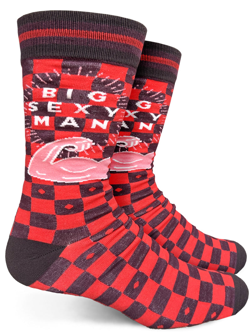 Big Sexy Man Mens Crew Socks – Forest Ink