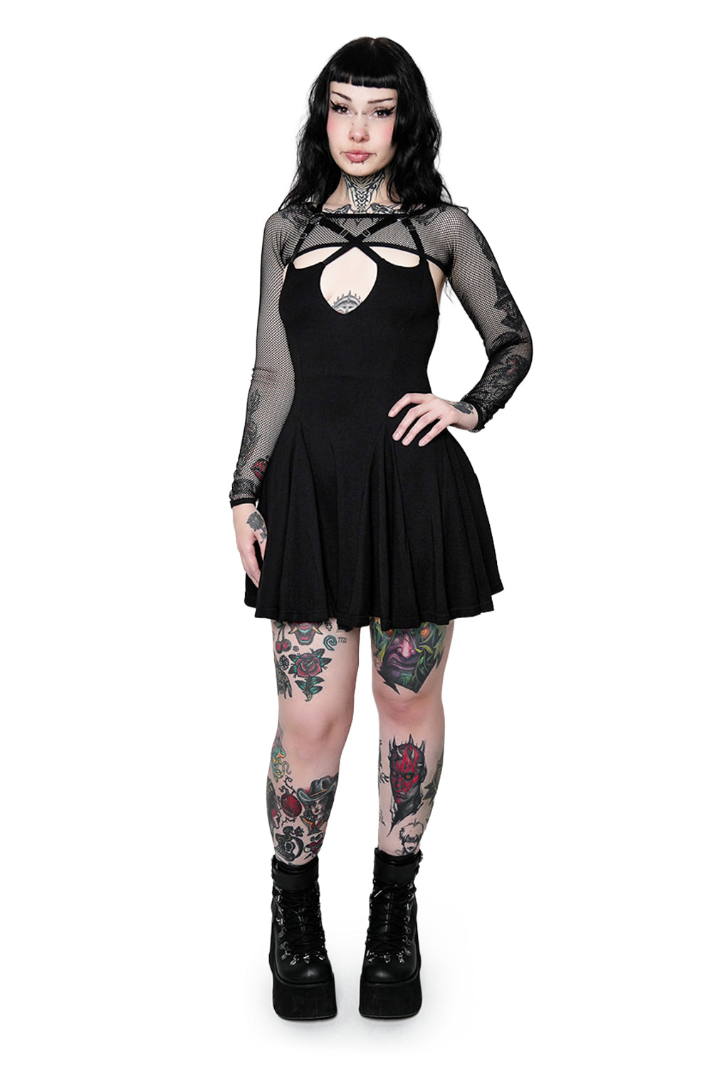 Florence Mini Dress – Forest Ink