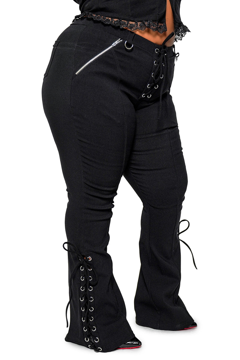 Libertine Flare Pants – Forest Ink
