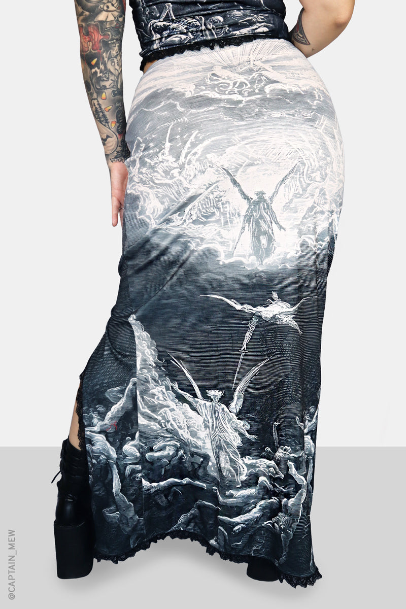 Washable Silk Flare Skirt（ロング・マキシ丈スカート）｜L