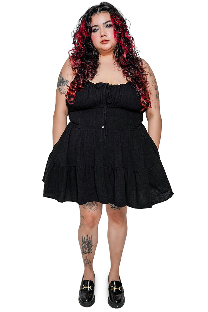 Clara Milkmaid Mini Dress L