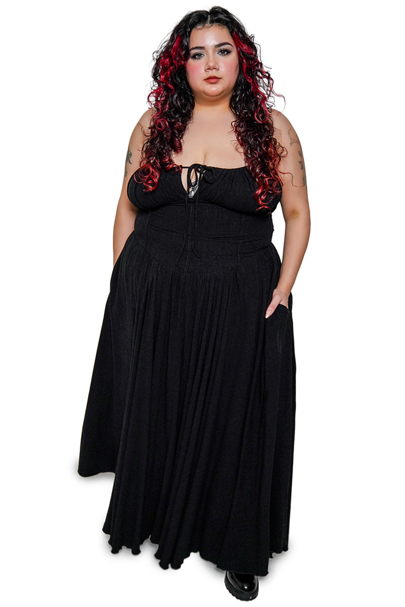 Maiden Maxi Dress – Forest Ink