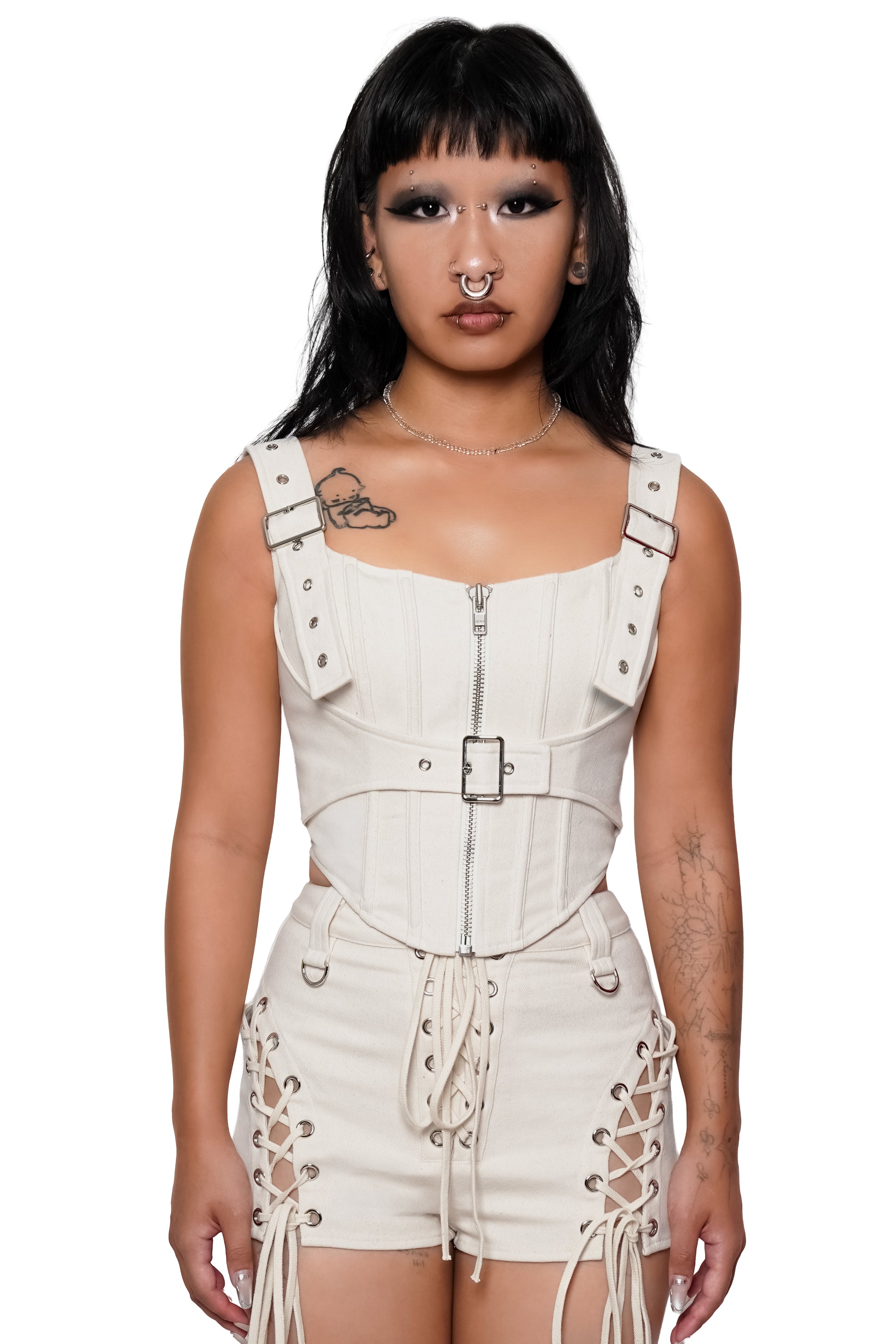 Porcelain Mind Corset – Forest Ink