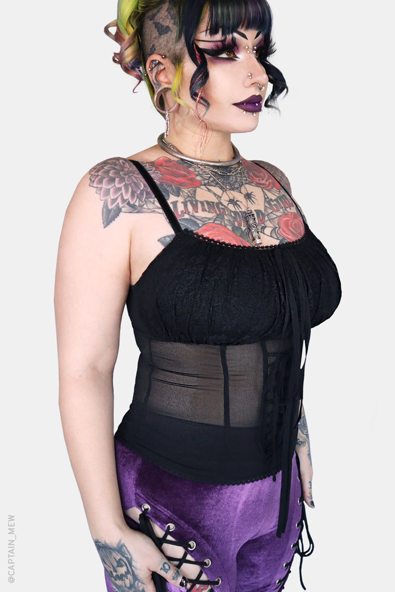 Obsidian Calpurnia Cami Top – Forest Ink