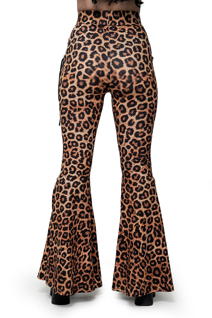 Leopard Alice Flare Pants – Forest Ink