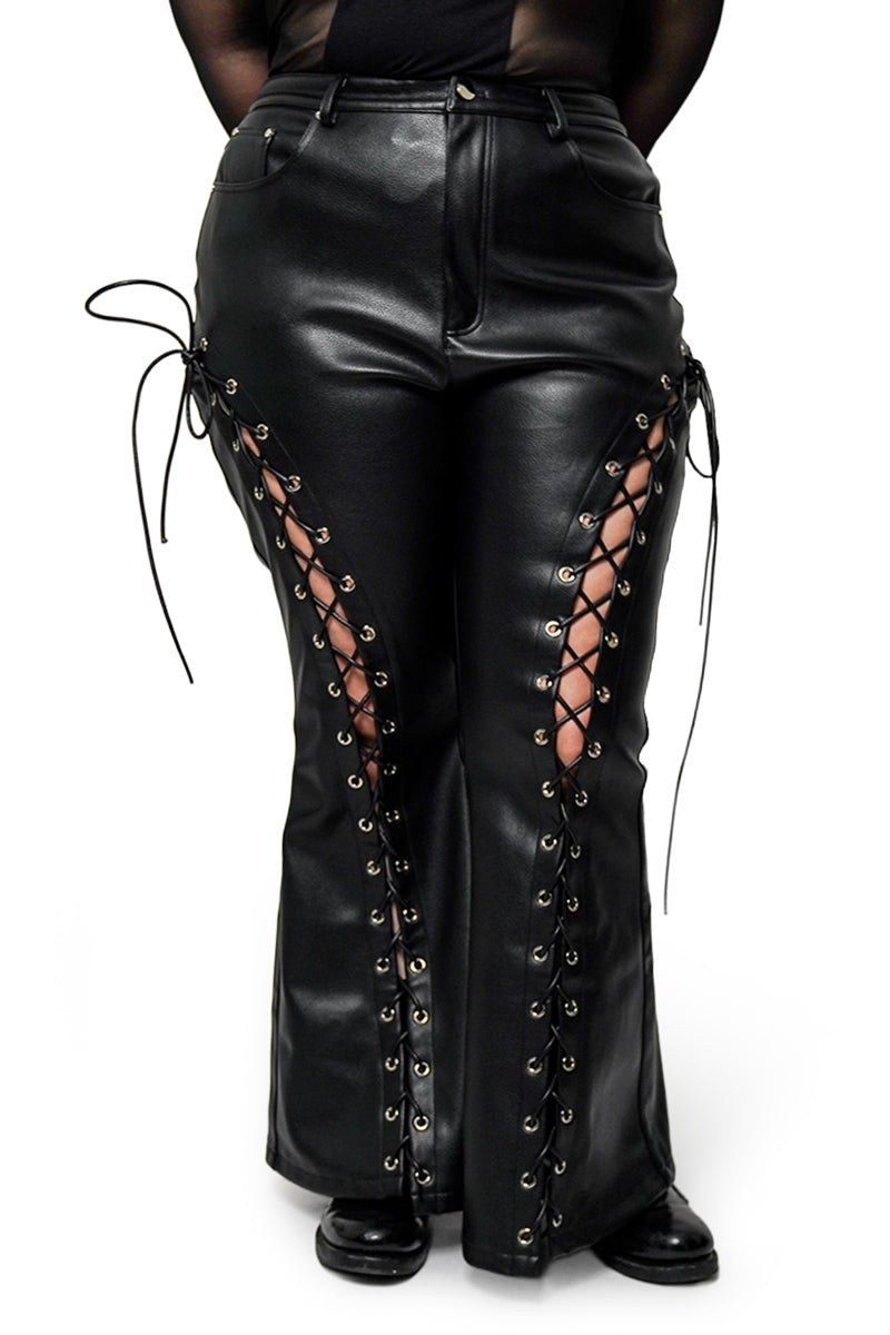 Pre-Order) Opium Flare Pants – Forest Ink