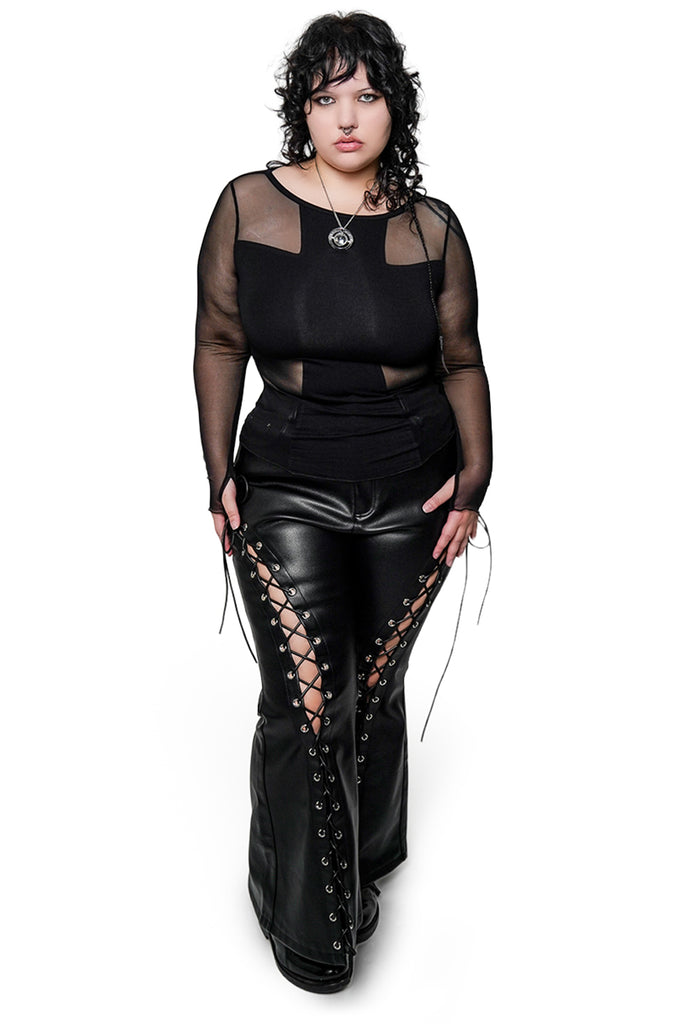 Opium Flare Pants – Forest Ink