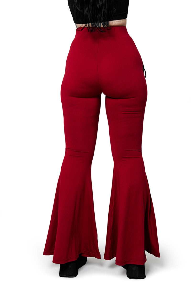 Blood Red Alice Flare Pants – Forest Ink