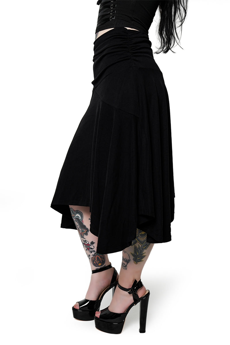 Cordelia Midi Skirt – Forest Ink