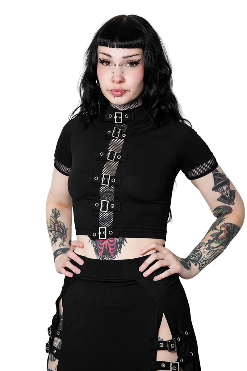 Winona Buckle Top – Forest Ink