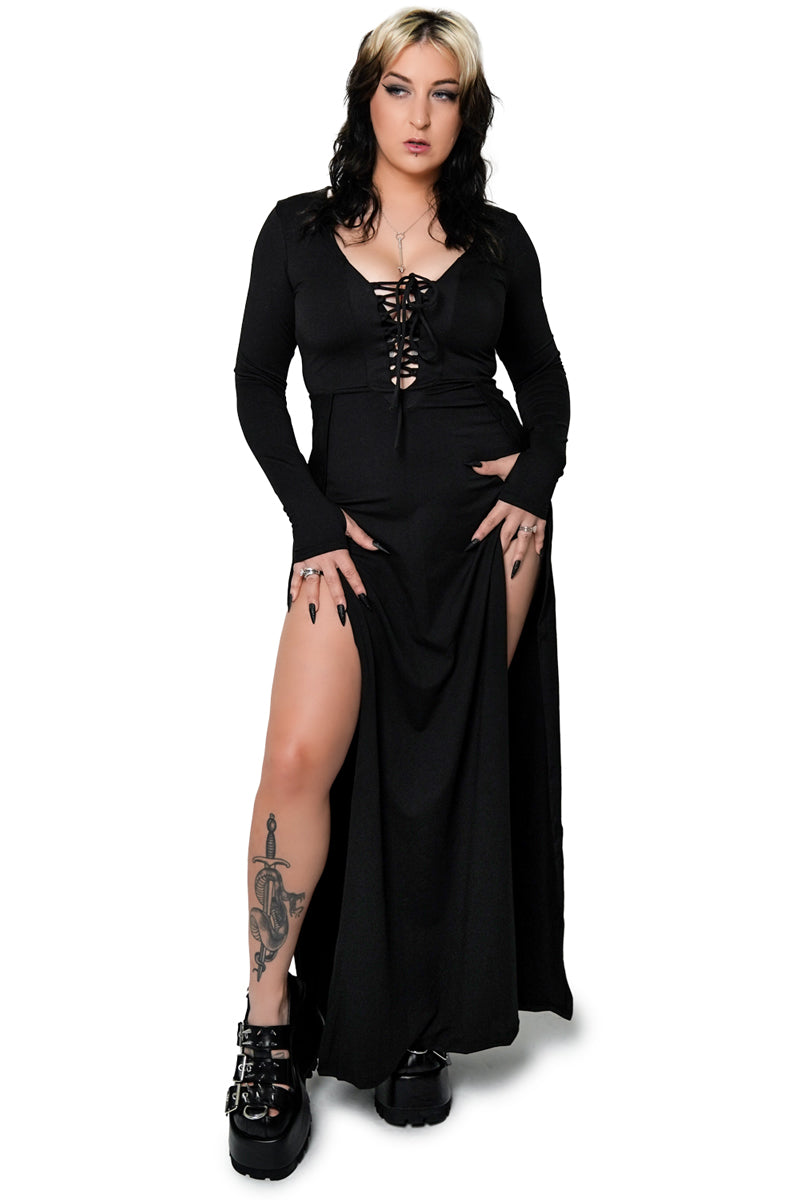 Morticia Maxi Dress XS Morticia Maxi Dress XS