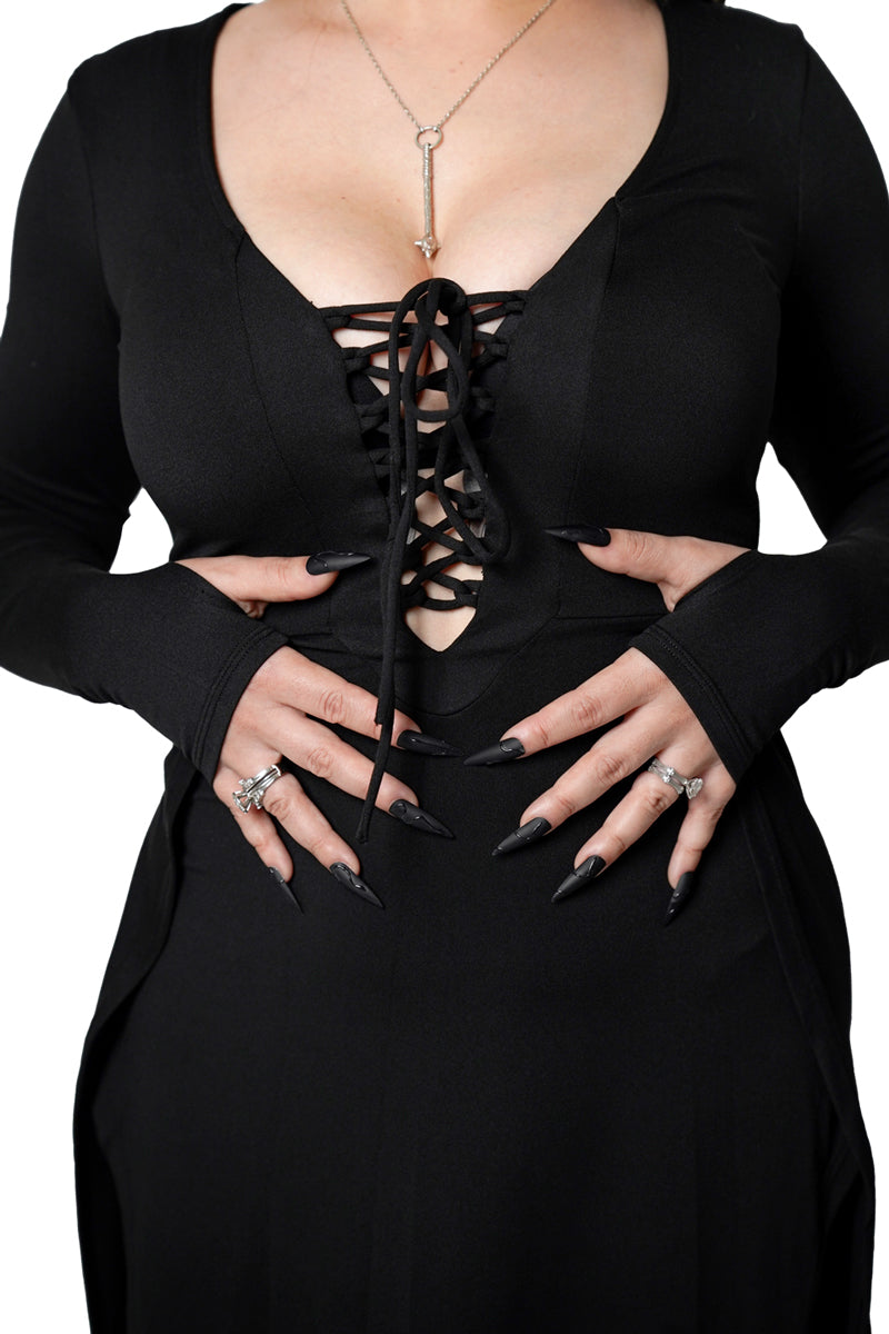 Morticia Maxi Dress Forest Ink Morticia Maxi Dress Forest Ink